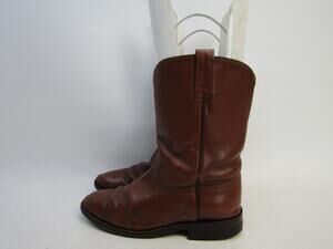 Cowtown Mens Size 8 D Brown Leather Roper Cowboy Western Boots